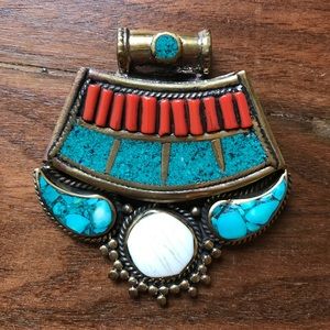 Turquoise Nepalese pendant